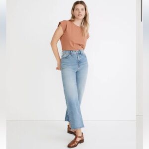 Madewell The Perfect Vintage Wide-Leg Crop Jean in Catlin Wash Size 33